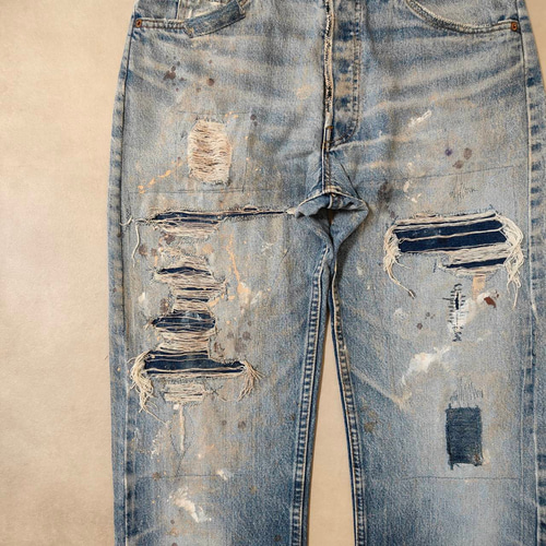 usa製 リーバイス 501 ビンテージ グランジデニム ダメージ w34 90s USA製 リーバイス 501 ダメージデニム 色落ち W34 グランジ - メルカリ
