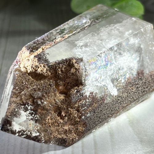 レインボー ガーデンクォーツ ポイント 水晶 クリスタル 原石