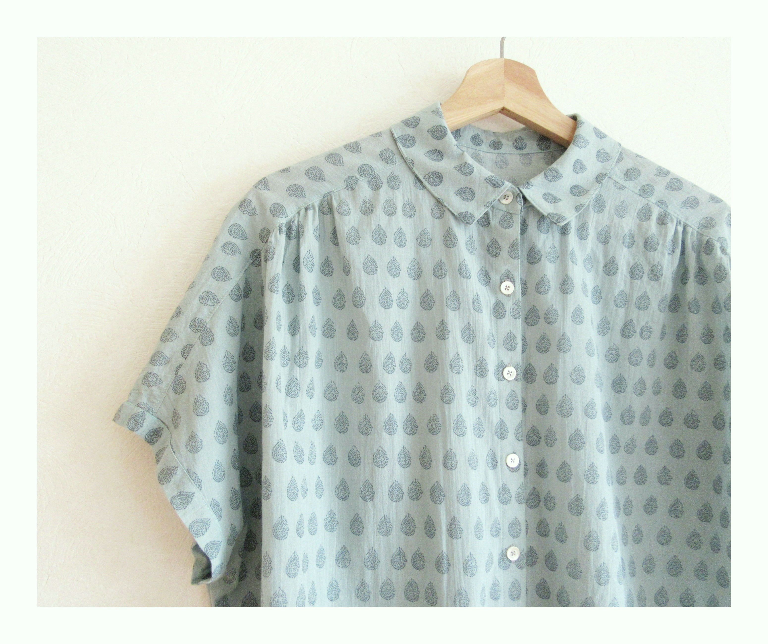 ミントグリーン*サマーブラウス