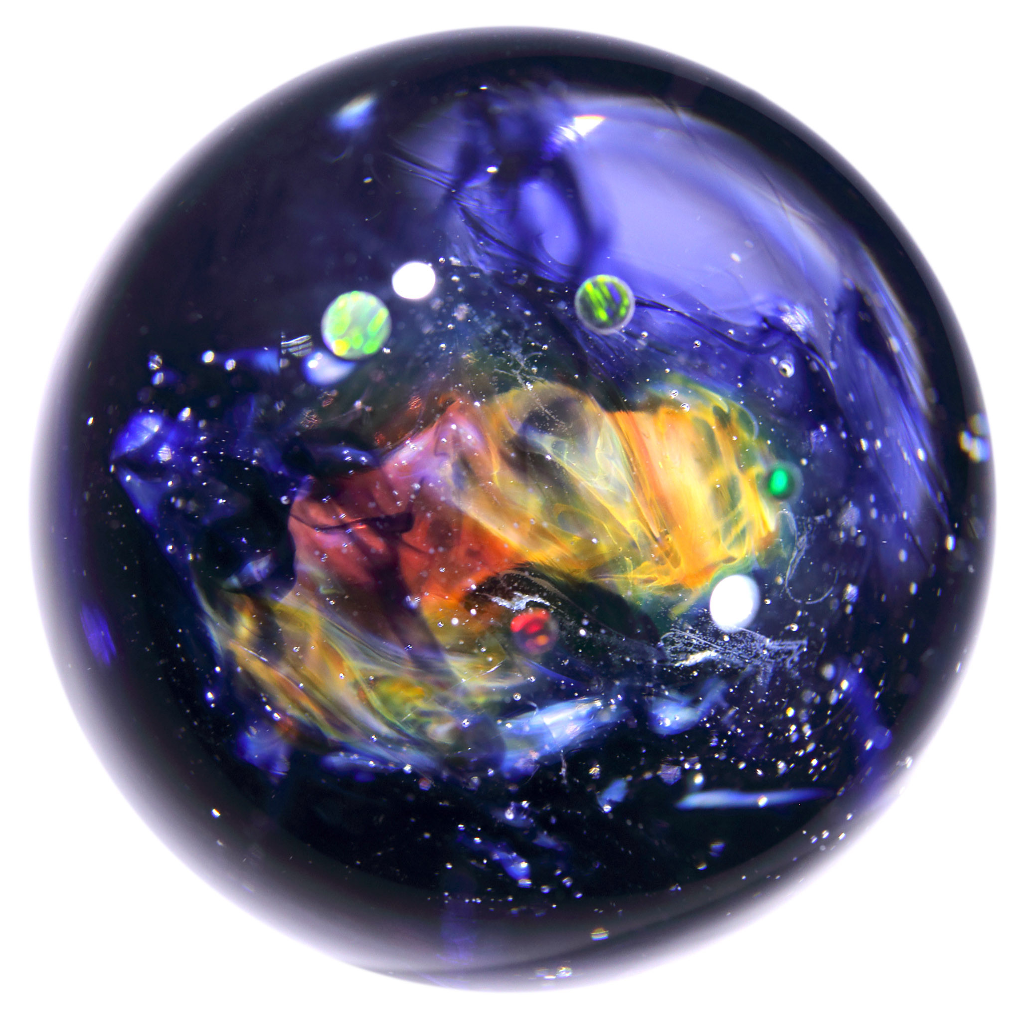 57mm 宇宙ガラスマーブル - オブジェ  no.M255