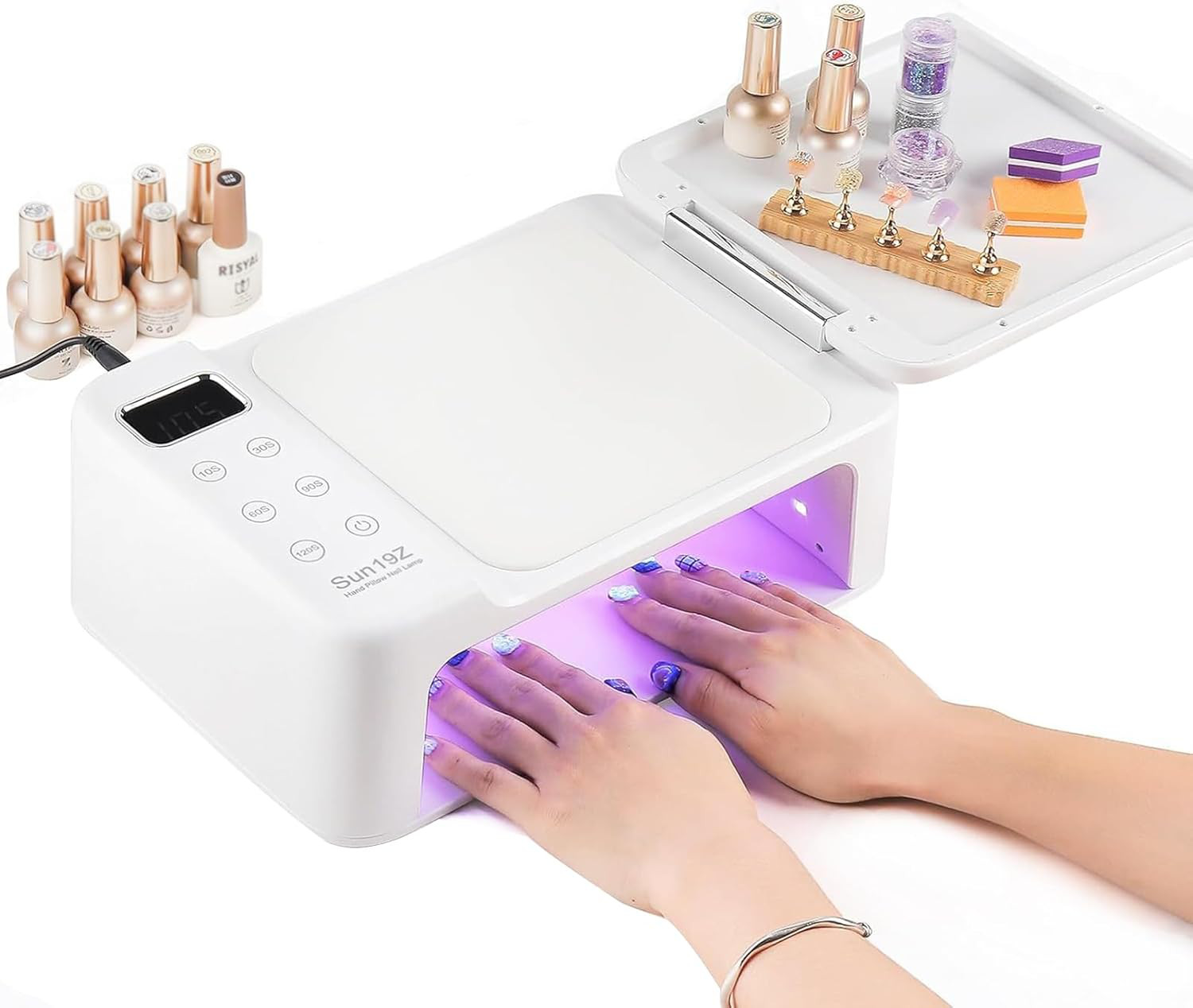 UVライト 3イン1 ネイルライト LED ＆ UV ジェルネイル 288W 63個のLED 自動点灯 センサー