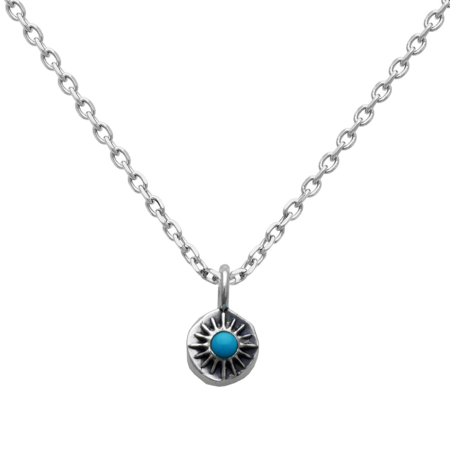 ターコイズ メンズネックレス/シルバー925 つけっぱなし