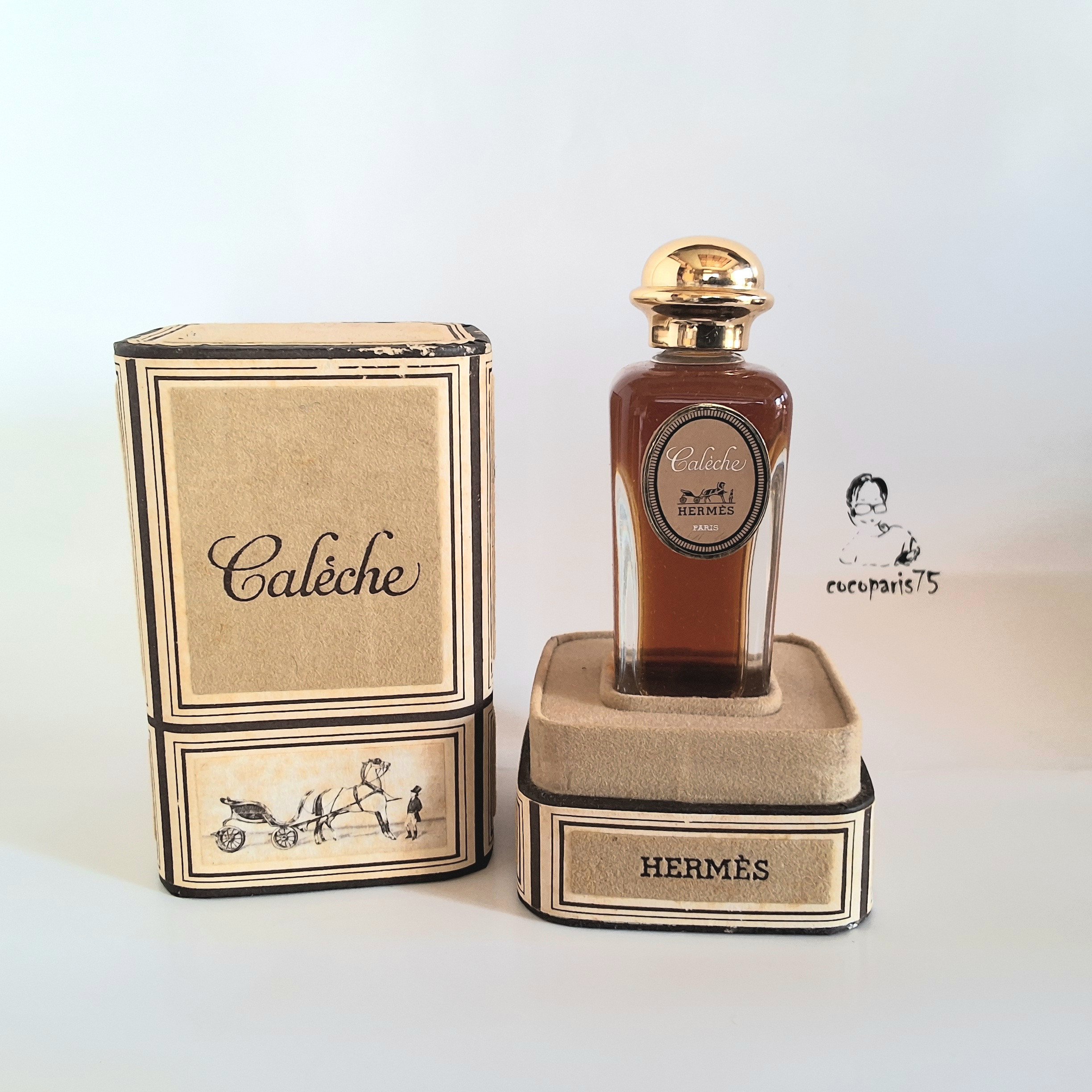 ヴィンテージ 香水瓶 元箱付 エルメス Caleche その他素材