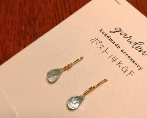 アクアマリンのピアス ピアス（フック・チェーン） garden 通販