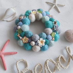 心ときめく♡毛糸玉のホワイトデーリース（Mサイズ） リース Allium