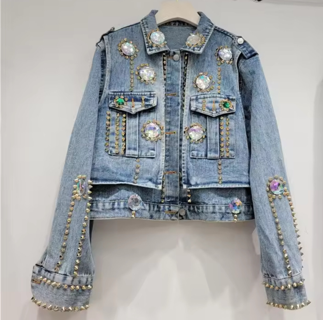 【身に纏うアート】デニムジャケット コート レディース 秋冬 気分が上がる洋服