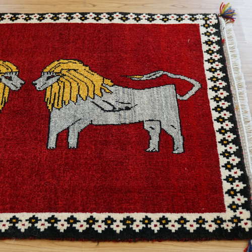 110x73cm 手織り ペルシャ絨毯 カシュカイ族