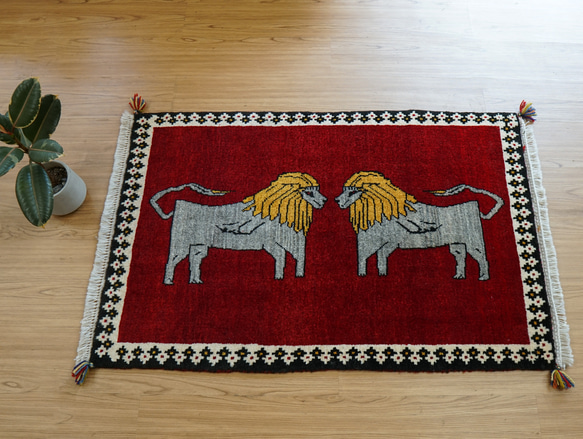 手織り ペルシャ絨毯　カシュカイ族 110x73cm 手織り ペルシャ絨毯 カシュカイ族 110x73cm カーペット・絨毯・ラグ