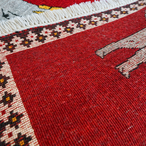 手織り ペルシャ絨毯 カシュカイ族 110x73cm カーペット・絨毯・ラグ