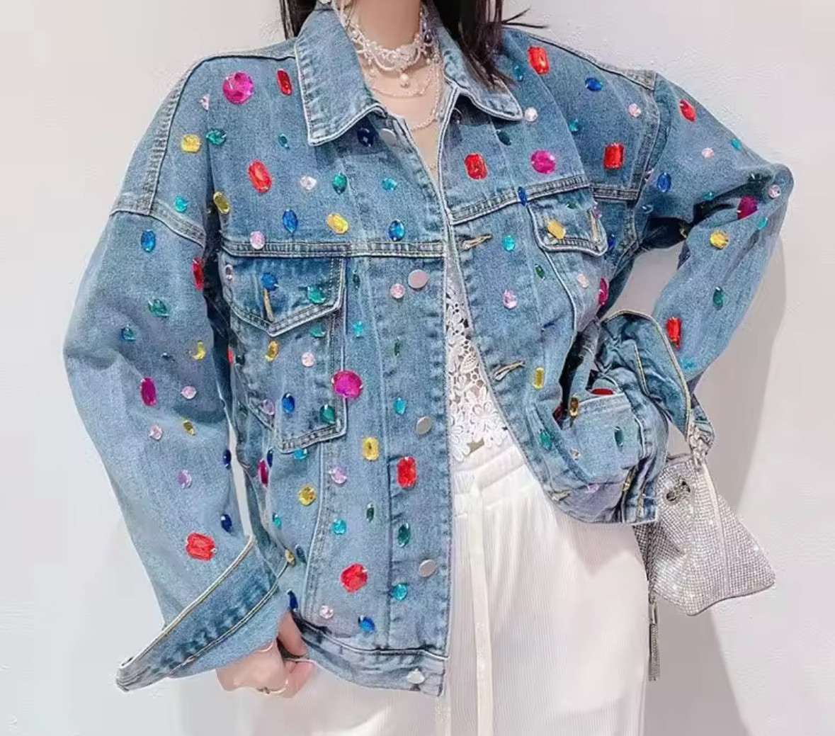 【身に纏うアート】デニムジャケット コート レディース 秋冬 気分が上がる洋服