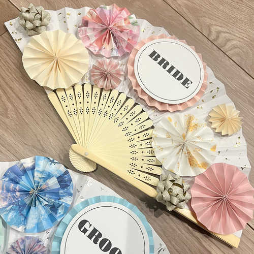 文字が選べる》扇子プロップス ♡ 結婚式 前撮りアイテム ウェディング