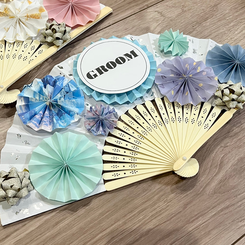 文字が選べる》扇子プロップス ♡ 結婚式 前撮りアイテム ウェディング