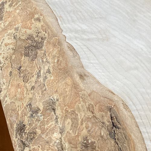 送料込Japanese modern TAMOタモの優雅な一枚板 テーブル天板 ロー