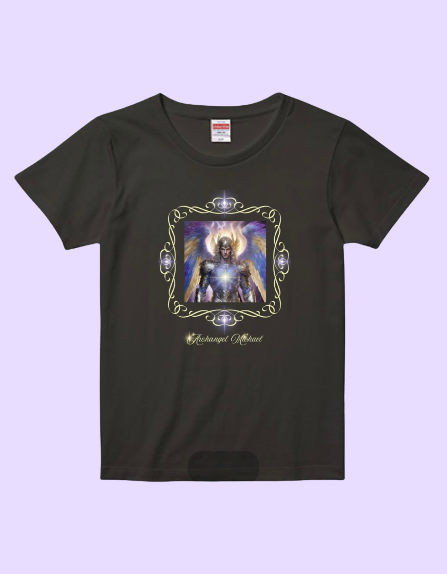 大天使ミカエル　ハイクオリティレディースTシャツ　5.6oz 墨色　サイズM/L　受注生産