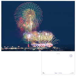 大曲」10号割物花火 B1サイズポスター B1-OM-001 写真・グラフィック