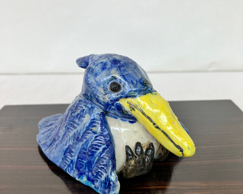 ハシビロコウ 置物 樹脂製 約20cm ハシビロコウ 置物 大きい リアル カエルは付属しておりません - 株式