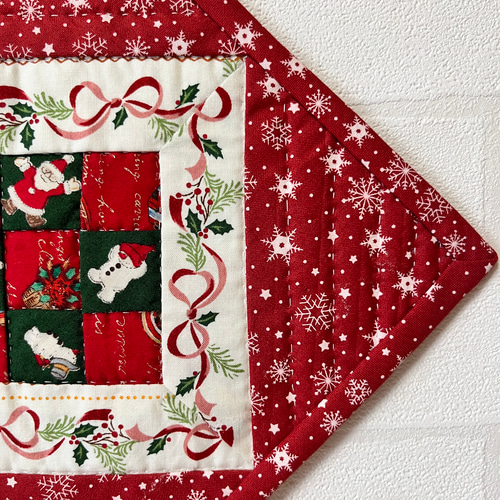 パッチワークキルト⭐︎スノーマン タペストリー・壁掛け mint 通販