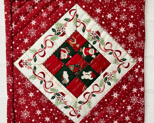 パッチワークキルト⭐︎スノーマン タペストリー・壁掛け mint 通販