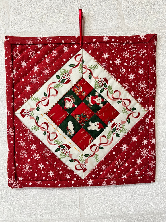 パッチワークキルト⭐︎スノーマン タペストリー・壁掛け mint 通販