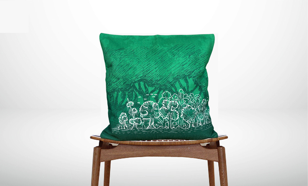 森のクッション The Green Forest design -ヒノキの香り- 4,763円