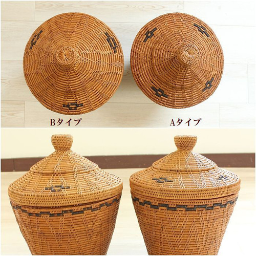 アタ 壺 バスケット カゴ アタ 壺型バスケット | インテリアショップPasar