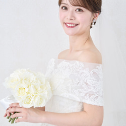 JT28 結婚式　ジルコニア　挙式　ウェディング　ビジュー　プリンセス　王冠　ダイヤモンド風　大きめティアラ 6枚目の画像