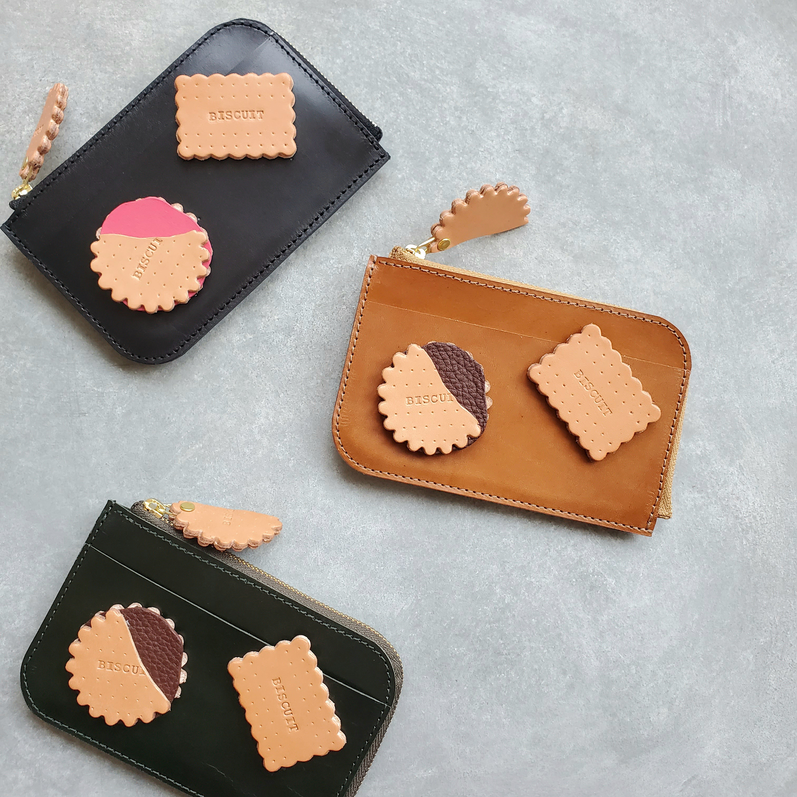 ◆本物そっくりビスケットまみれの薄型財布◆　レディース　メンズ　ミニ財布　ミニウォレット　プレゼント　ギフト　誕生日