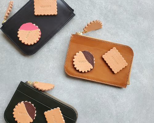 ◇本物そっくりビスケットまみれの薄型財布◇ レディース メンズ ミニ