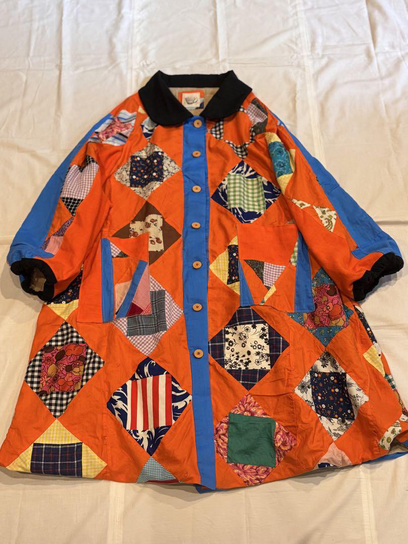 SAYOCAFE一点ものの貴重なアンティークキルト再構築コート