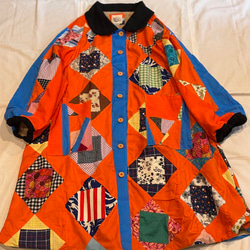 SAYOCAFEリメイク、刺し子とパッチのデニム再構築ジャケット