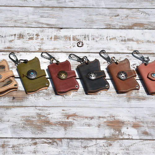 キーケース（オルテガ柄）車 スマートキー キーケース LONERS