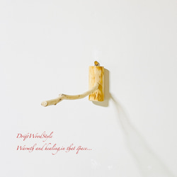 流木インテリア 40ｃｍの流木枝を使った小鳥の止まり木 インコの壁掛けパーチ ピン止めタイプ ビス止め変更可 N1 8枚目の画像