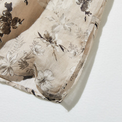 高品質、精緻設計的上衣，短袖法式袖襯衫，100% 亞麻，顏色協調的襯衫，250807-1 第8張的照片