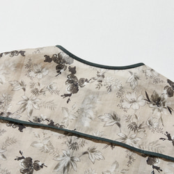 高品質、精緻設計的上衣，短袖法式袖襯衫，100% 亞麻，顏色協調的襯衫，250807-1 第7張的照片