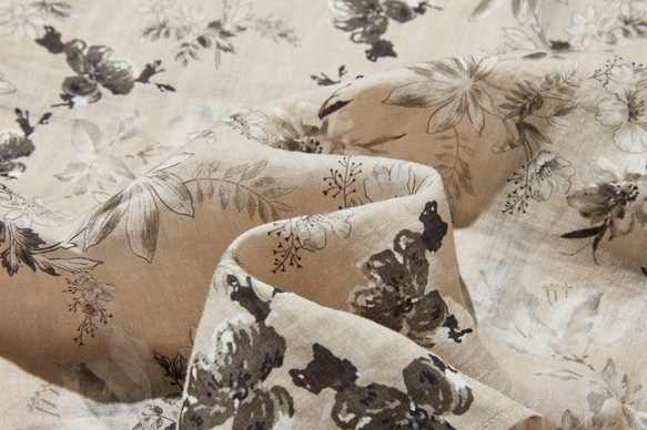 高品質、精緻設計的上衣，短袖法式袖襯衫，100% 亞麻，顏色協調的襯衫，250807-1 第10張的照片