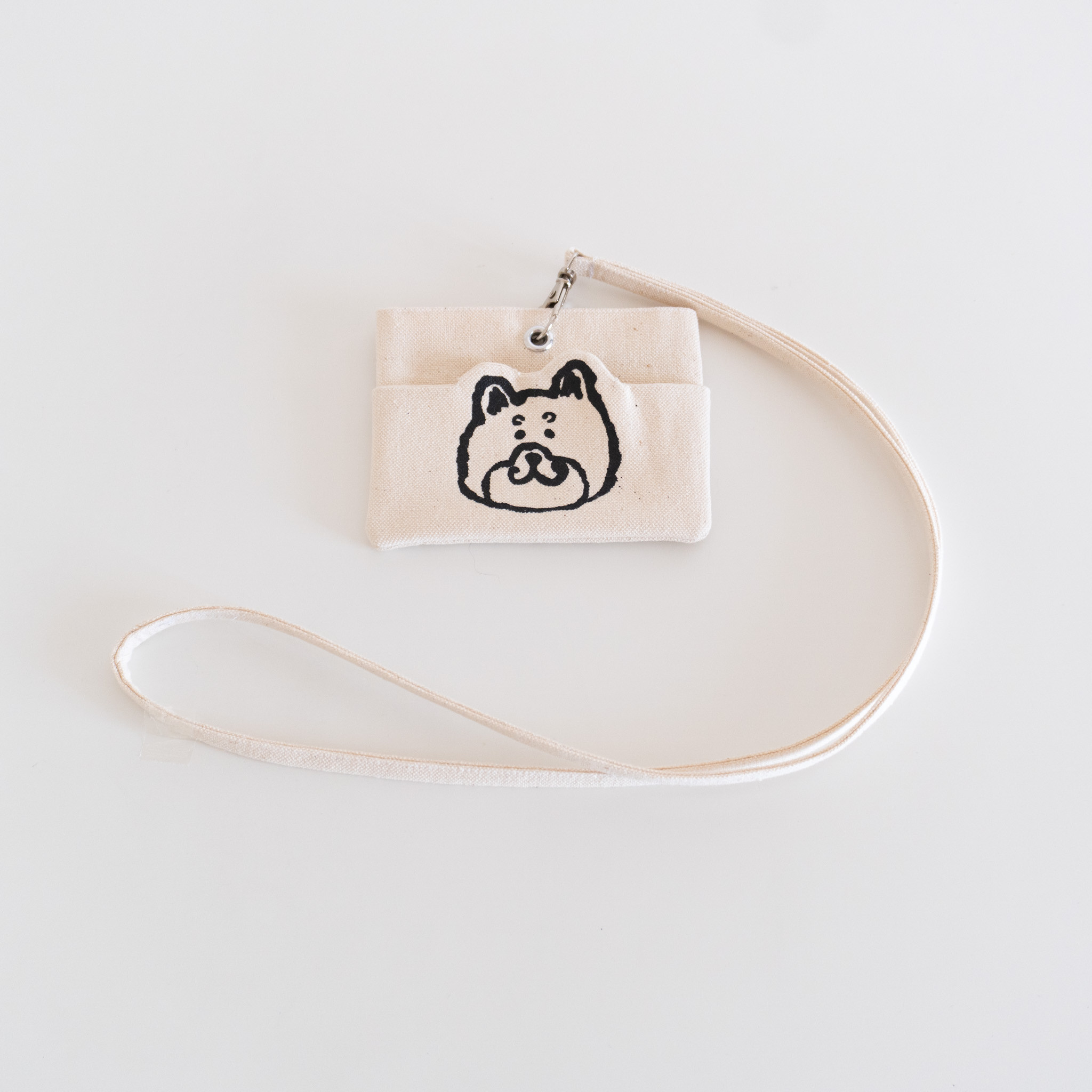 柴犬の柴山くんキャラポケパスケース/IDカードケース