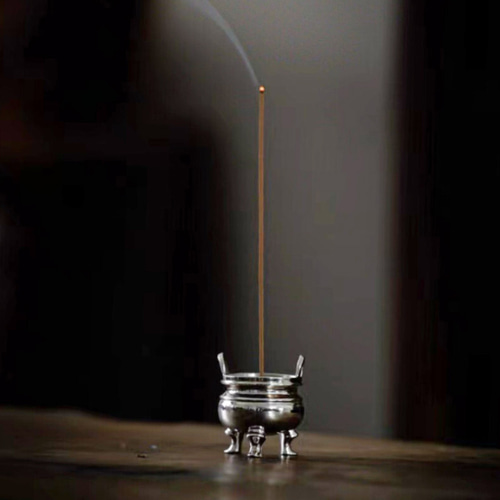 手提げ香炉 楽天市場】携帯用箱型香炉用金襴袋 白茶 収納袋 巾着 香炉バッグ