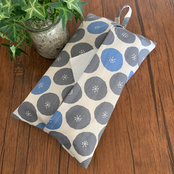 エコティッシュカバー☆マスクストッカー♪まるいお花模様♪3カラー 5枚目の画像