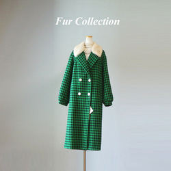 肉厚ふわふわ☆柔らかな手触りのミルキーホワイトファーコート上質