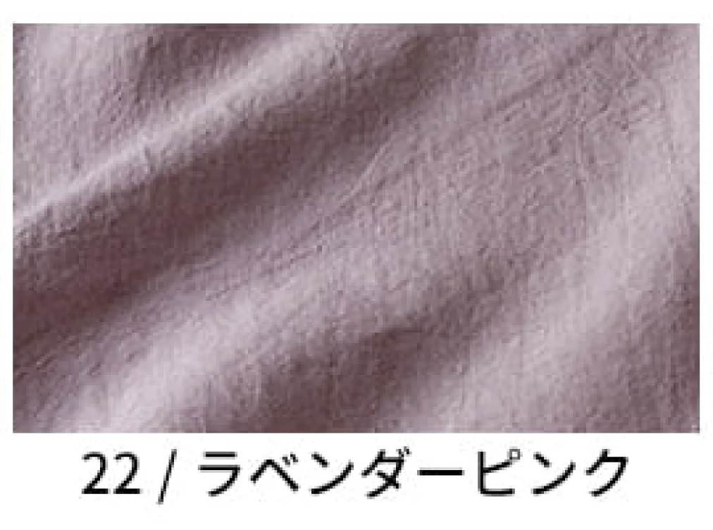洗い込まれてふっくら肌触りのベルギーリネン×コットンリネンのシンプルなエプロン／ラベンダーピンク×チャコール