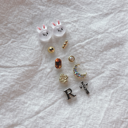 耳つぼジュエリー 10粒 スキズー 推し活 推しカラー ソンムル 耳ツボ