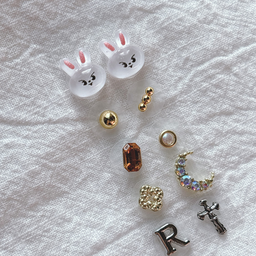 耳つぼジュエリー 10粒 スキズー 推し活 推しカラー ソンムル 耳ツボ