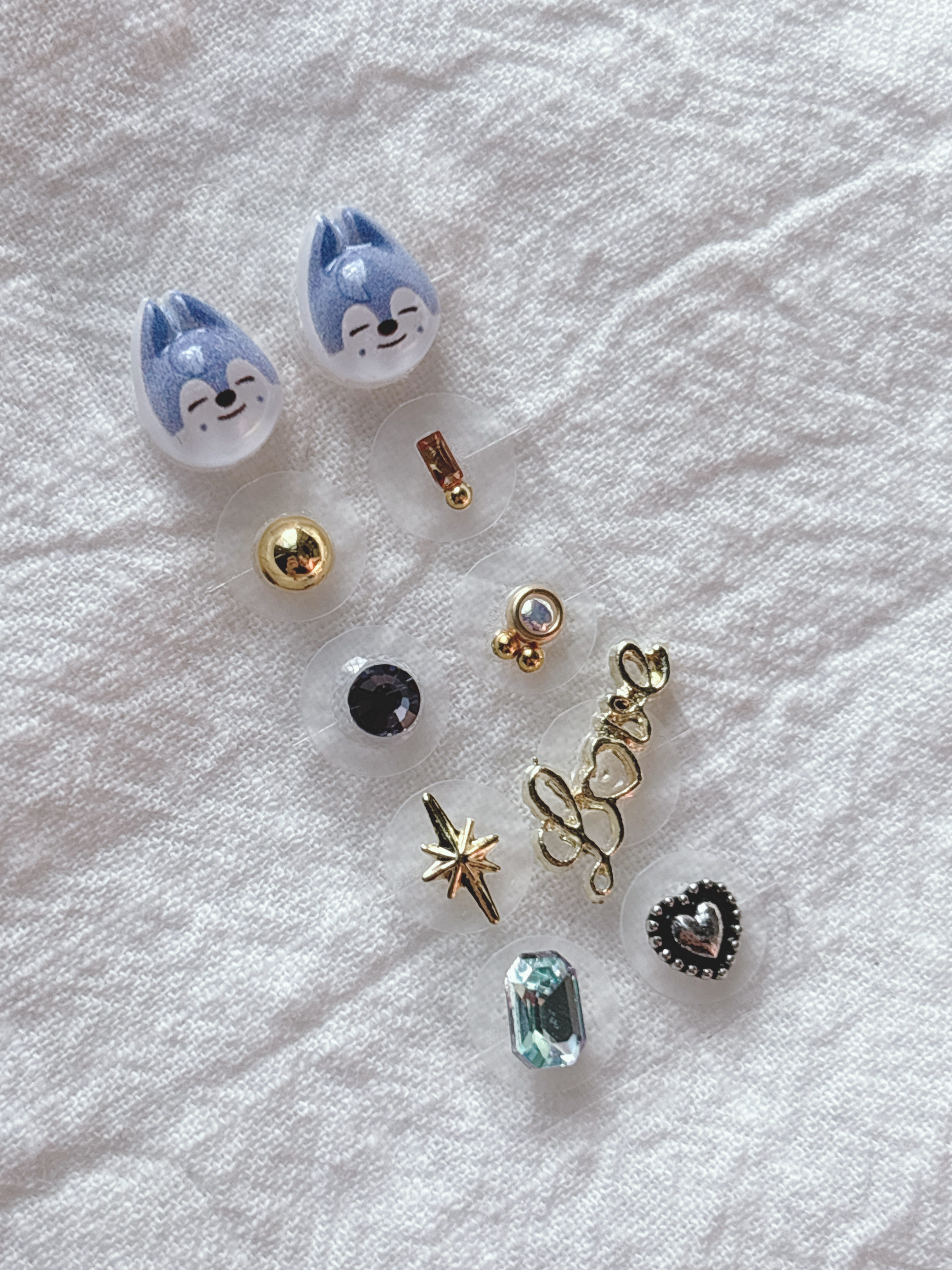 耳つぼジュエリー 10粒 スキズー 推し活 推しカラー ソンムル 耳ツボ