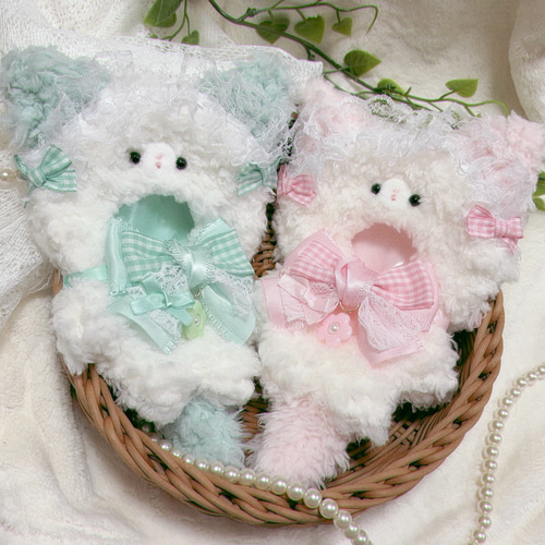 ぬいぐるみ用 着ぐるみ ぬい服 ねこ ネコ フリル レース ぬいぐるみ