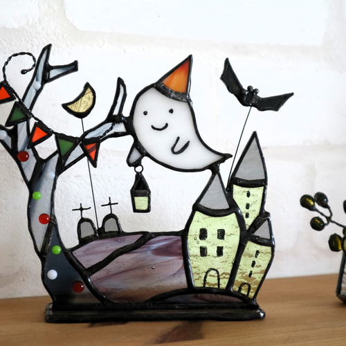 ステンドグラス・サンキャッチャー ハロウィンのお出かけ 2025（受注