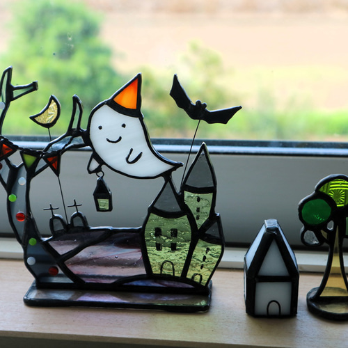 ステンドグラス・サンキャッチャー ハロウィンのお出かけ 2025