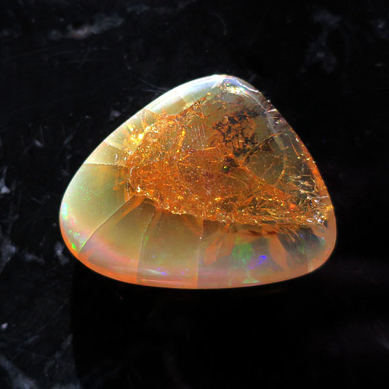 ウェロオパール 天然石 テラコッタ 大きめ ルース 59ct｜ハンドメイド素材 10月誕生石 秋冬新作2025