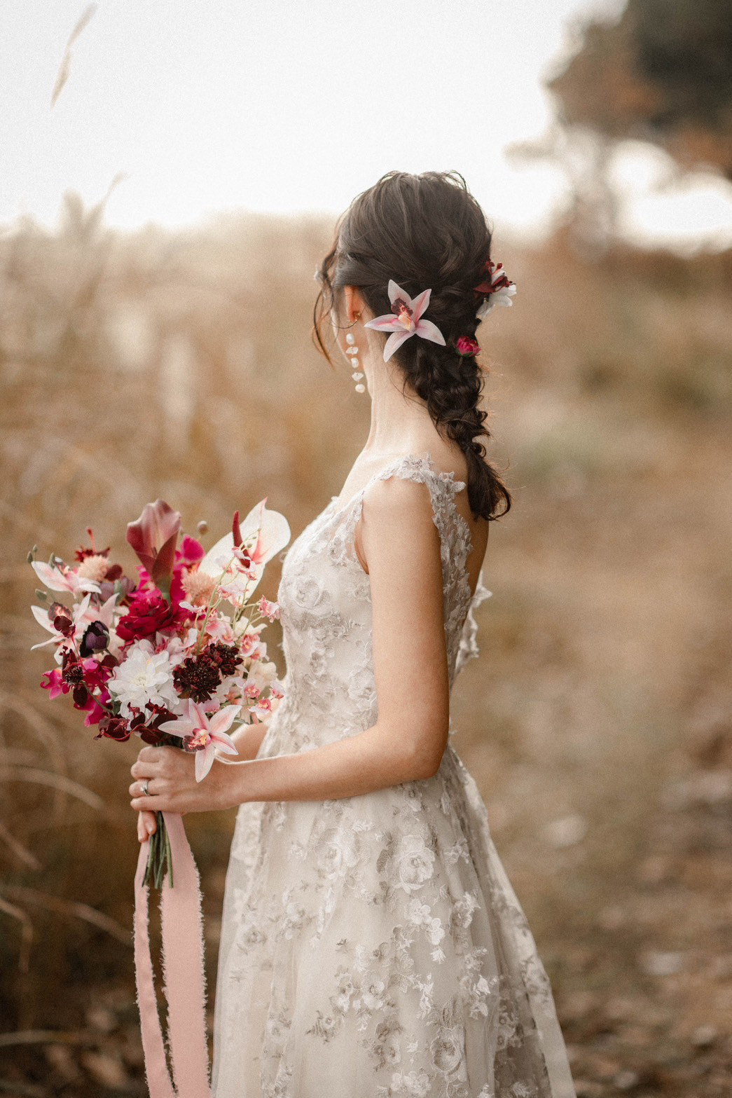 ［wedding］ウェディングブーケ オーダーメイドブーケ ドライフラワーブーケ 造花ブーケ 結婚式 前撮りブーケ