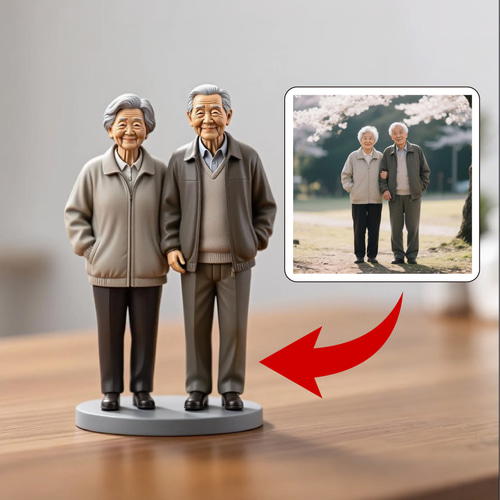 オリジナルフィギュア】金婚記念に感動を！世界に一つだけの手作り夫婦