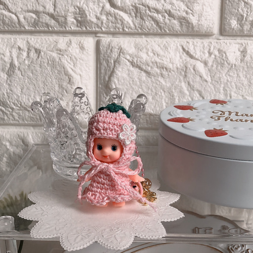 小*1様 プリティキャンディーちゃんの編みぐるみキーホルダー◎ 小*1様 プリティキャンディーちゃんの編みぐるみキーホルダー◎